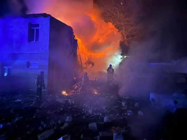 Последствия атаки дронов в Одессе