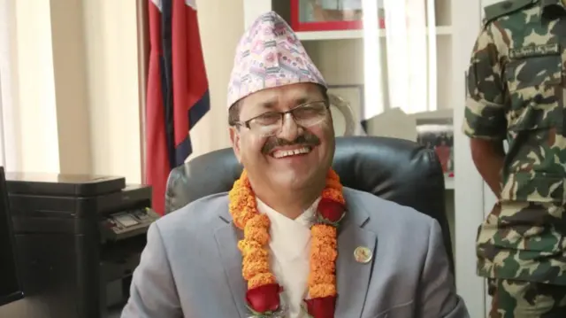 नेपाल के विदेश मंत्री नारायण प्रकाश सऊद