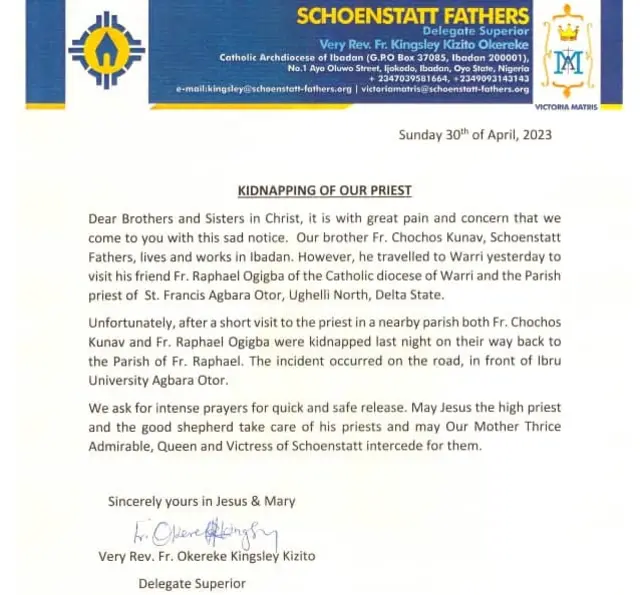 Akwụkwọ ozi maka ndị ụkọchukwu a tọọrọ