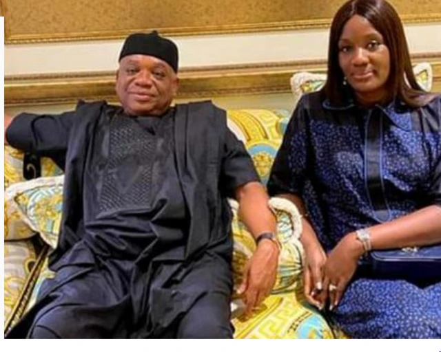 Orji Uzor Kalu ati iyawo re to doloogbe, Ifeoma Ada Kalu