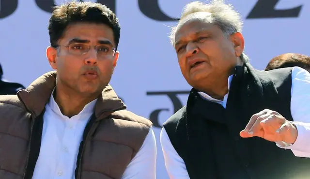 सचिन पायलट और अशोक गहलोत