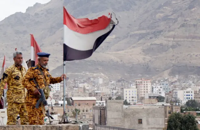 صورة أرشيفية لقوات حوثية في صنعاء