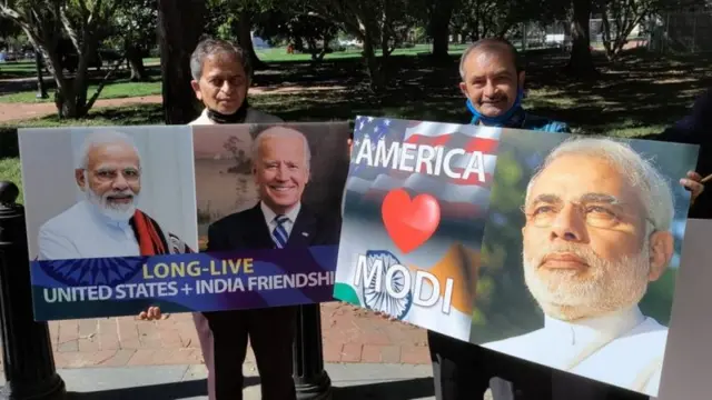 अमेरिका में नरेंद्र मोदी समर्थकों की फ़ाइल तस्वीर