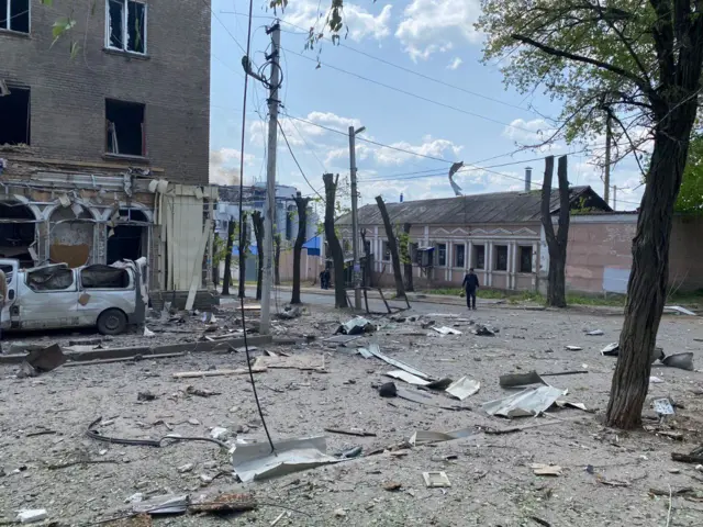 Константиновка после обстрела
