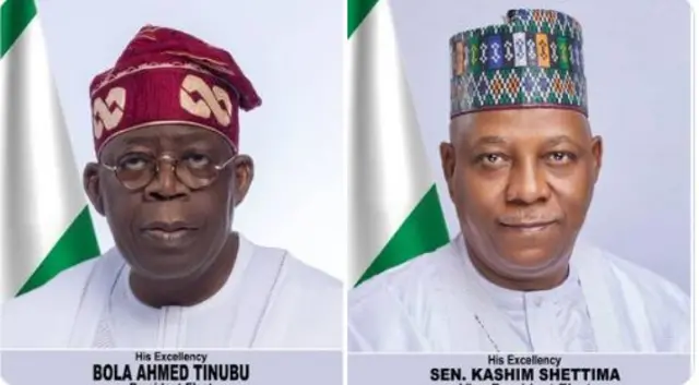 Aworan tuntun Tinubu ati Shettima