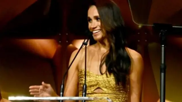 Meghan alipokea Tuzo la Ms Foundation's Women of Vision, akitambua "utetezi wake wa kimataifa wa kuwezesha na kutetea kwa niaba ya wanawake na wasichana"