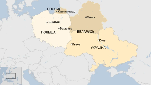 карта - Польша, Быдгощ