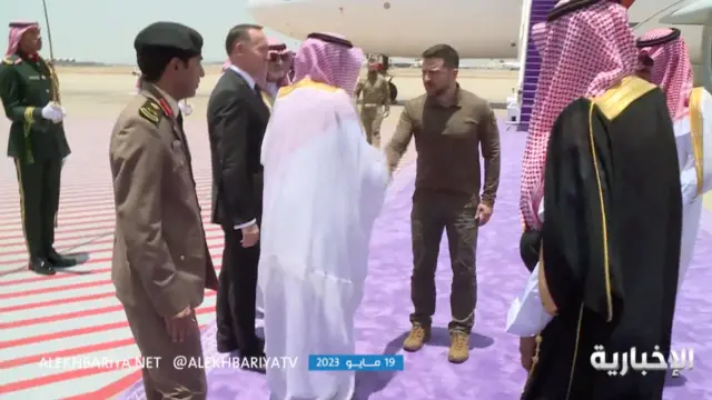 زلنسکی وارد جده شد