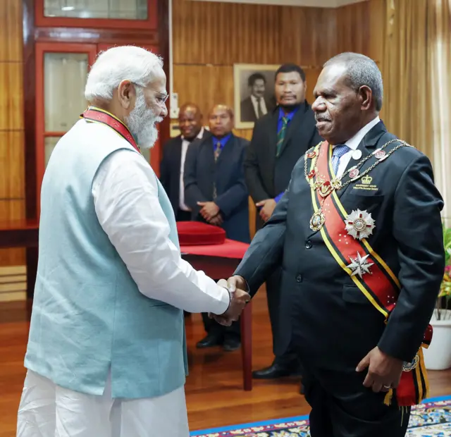 पापुआ न्यू गिनी में पीएम मोदी