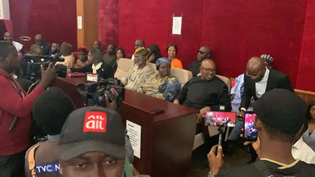 Peter Obi wụchiri n'oge sonye n'ikpe a