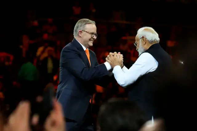 पीएम मोदी के साथ ऑस्ट्रेलिया के पीएम एंथनी अल्बनीज़