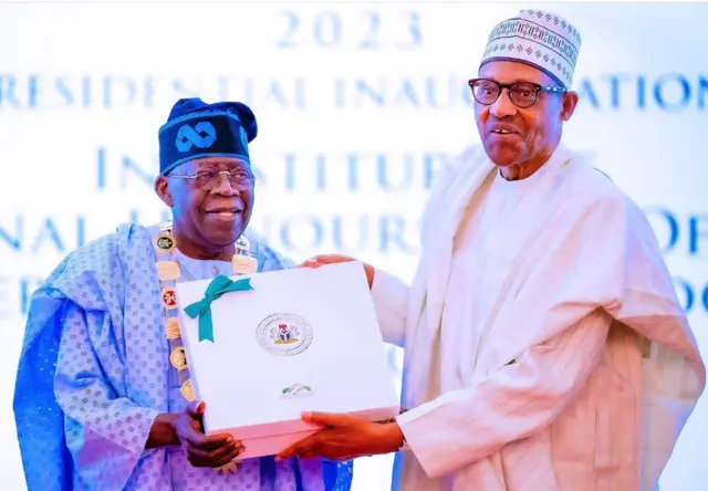 Bola Tinubu na Muhammadu Buhari