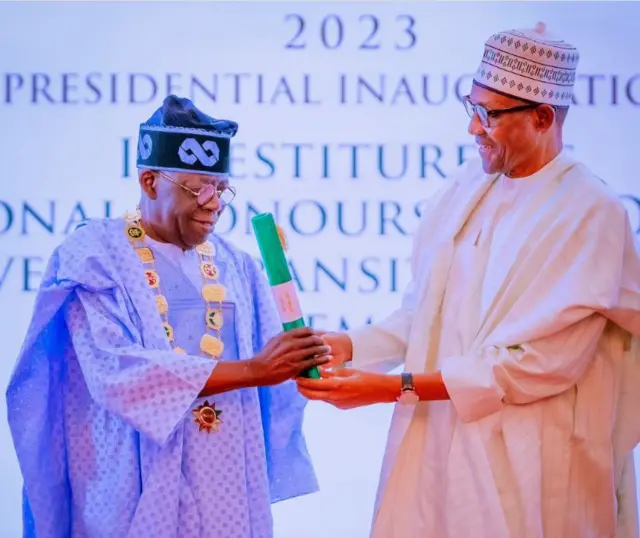 Bola Tinubu na Muhammadu Buhari