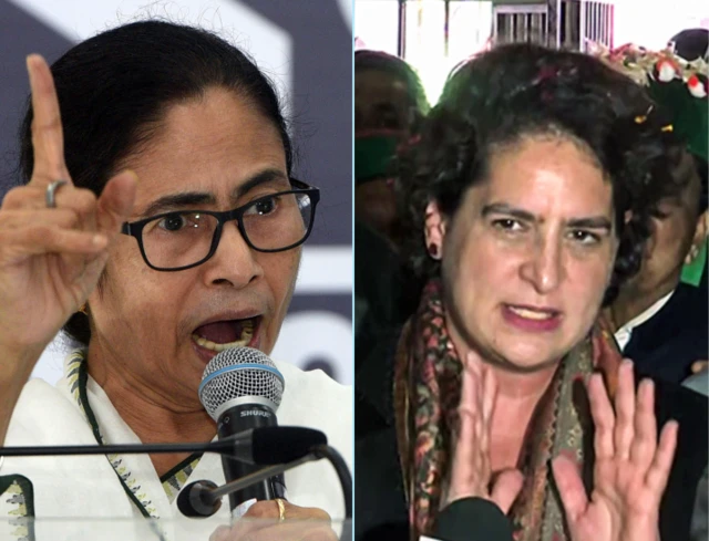 ममता बनर्जी और प्रियंका गांधी
