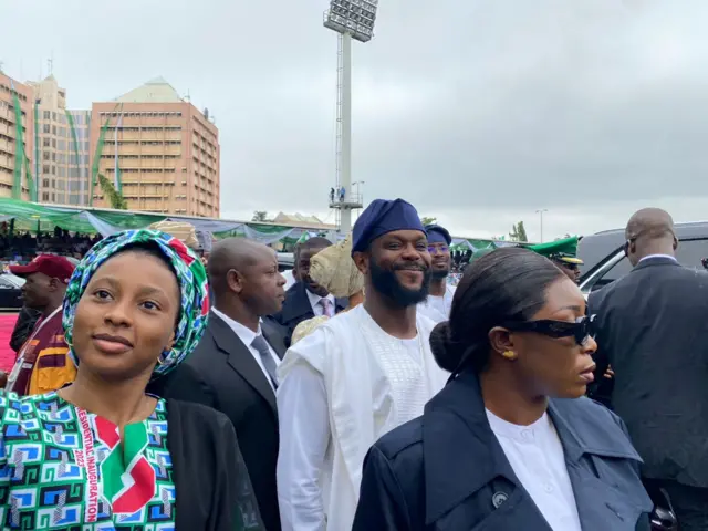Seyi Tinubu dey for di inauguration