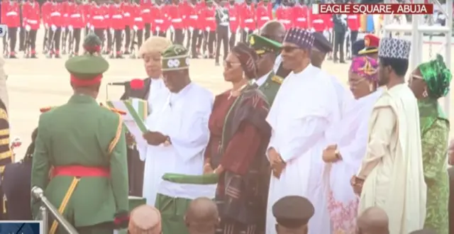 Lokacin da Bola Tinubu ke shan rantsuwar kama mulkin Najeriya