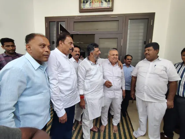 रामालिंगा रेड्डी के आवास पर डिप्टी सीएम डीके शिवकुमार