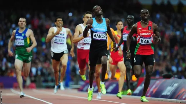 Nijel Amos was Botswana's flag bearer at the 2016 Olympics following his silver medal in the 800m in London in 2012