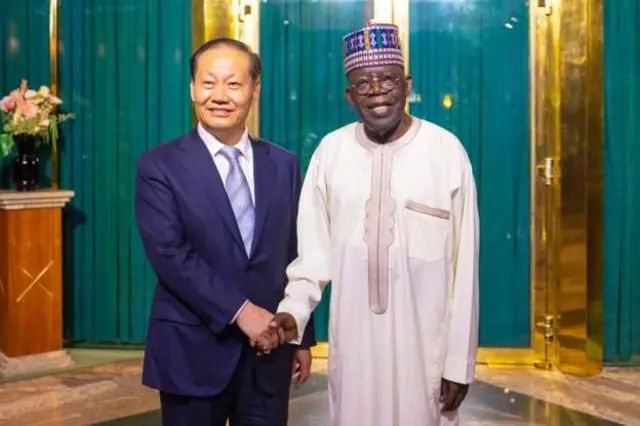 Tinubu ati aṣojú aarẹ China