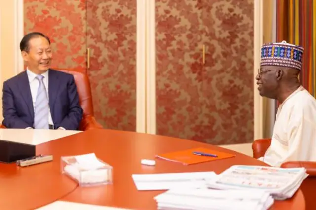 Tinubu ati aṣojú aarẹ China