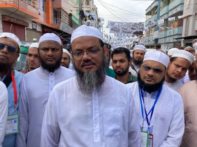 ইসলামী আন্দোলন বাংলাদেশের হাতপাখা প্রতীকের মেয়রপ্রার্থী ফয়জুল করীম।