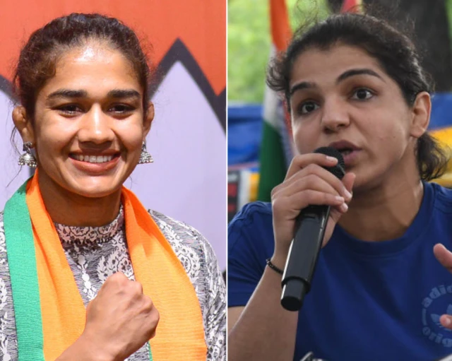 साक्षी मलिक के साथ बबीता फोगाट