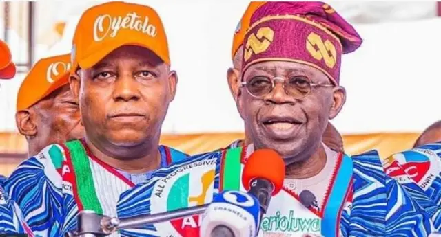 Onyeisiala Bola Tinubu na Osote ya bụ Shettima