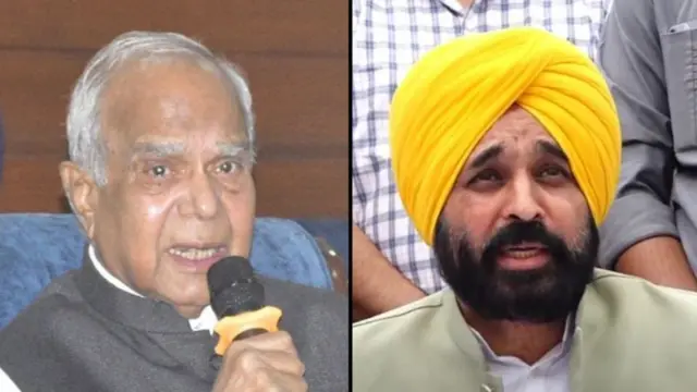 बनवारी लाल पुरोहित और भगवंत मान