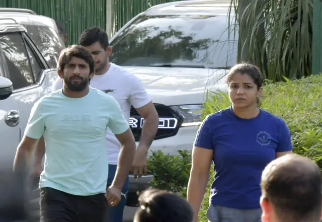 बजरंग पुनिया और सक्षी मलिक