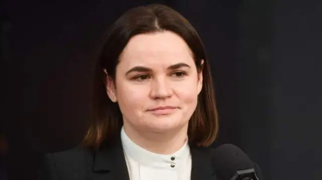 Sürgündeki Belaruslu muhalif lider Svetlana Tikhanovskaya