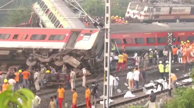 ओडिशा के बालासोर में ट्रेन हादसा