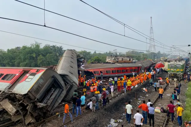 ओडिशा के बालासोर में ट्रेन हादसा