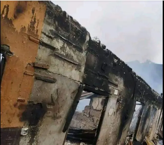 Ebe ọkụ gbara  n’ahịa Ariaria,Aba