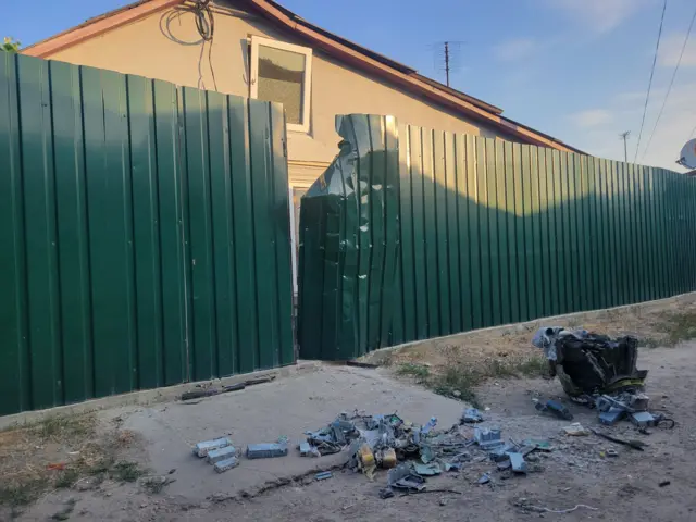 Повреждения после ракетного удара по Одессе