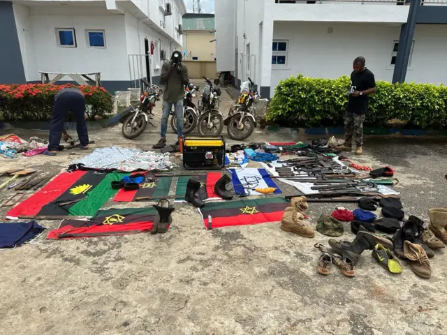 Aworan nkan ija ti ọmọ ogun Naijiria gba lọwọ IPOB