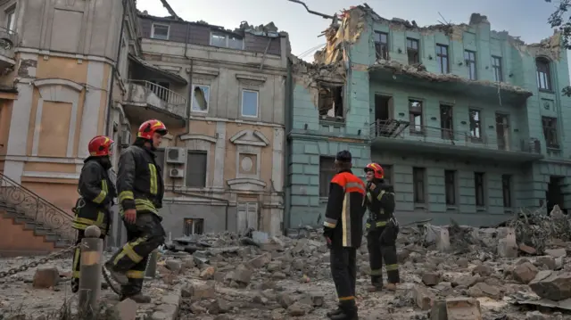 Последствия обстрела Одессы