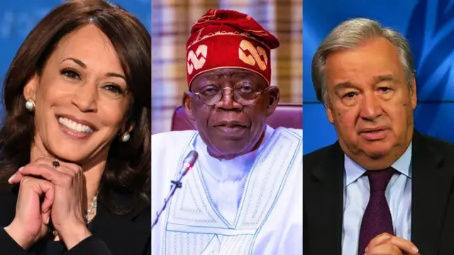 Kamala Harris, Bola Tinubu, Antonio Guterres