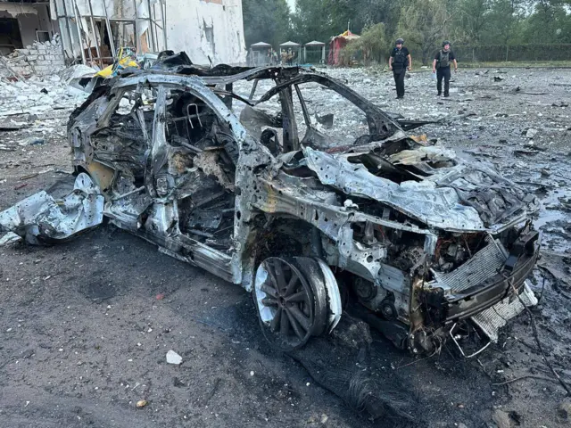 На месте обстрела в Запорожье