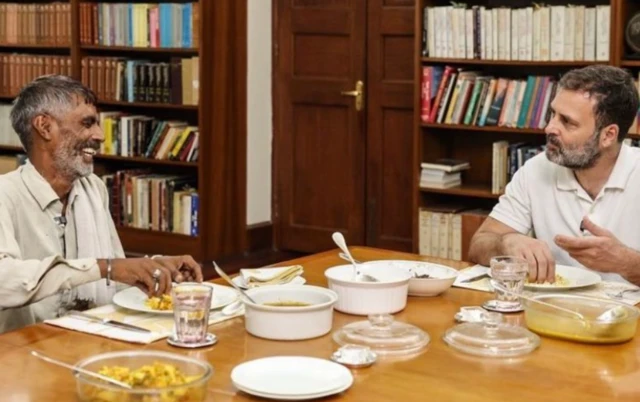 रामेश्वर के साथ राहुल गांधी