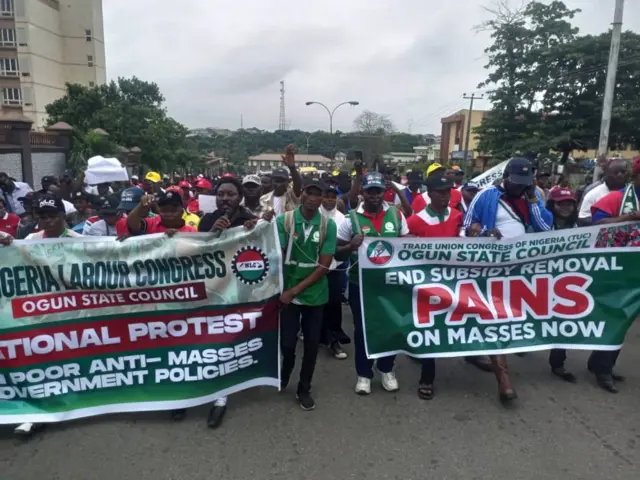 Nigeria labour protest