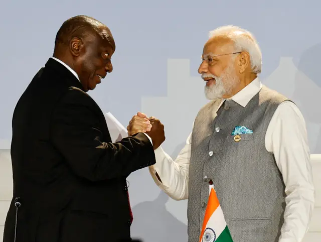 पीएम मोदी और सिरिल रामाफोसा