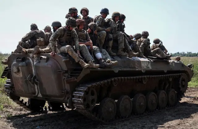 Украинские военные в Запорожской области