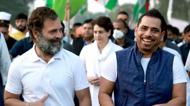 कांग्रेस नेता प्रियंका गांधी के पति रॉबर्ट वाड्रा