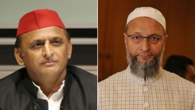 अखिलेश यादव और ओवैसी