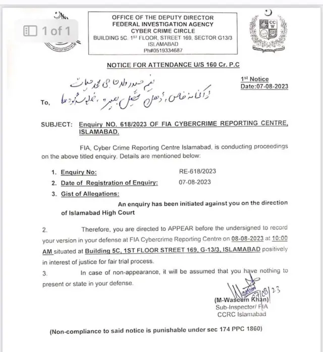 notice