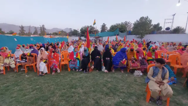 بی این پی کا جلسہ