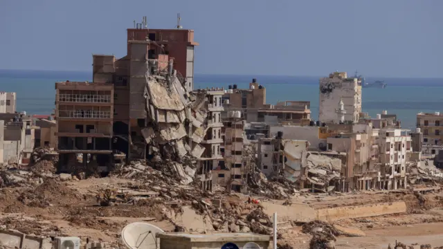 آثار إعصار دانيال على مدينة درنة بشرق ليبيا