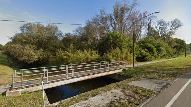 The waterway in Largo where the alligator was caught