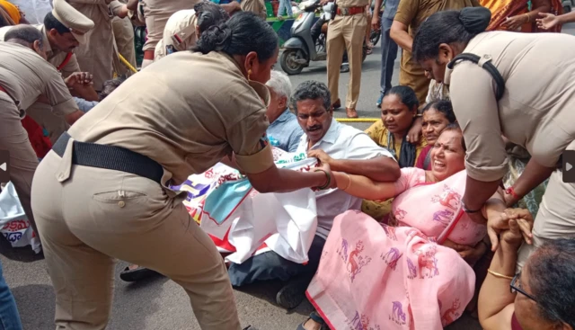 అంగన్వాడీల ఆందోళన