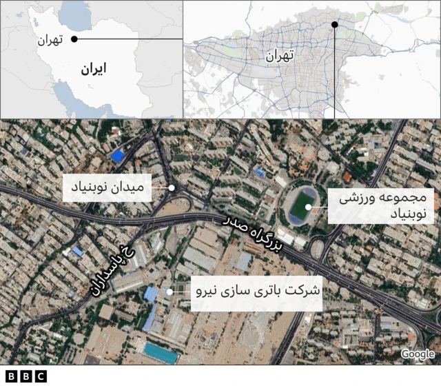 نقشه تهران